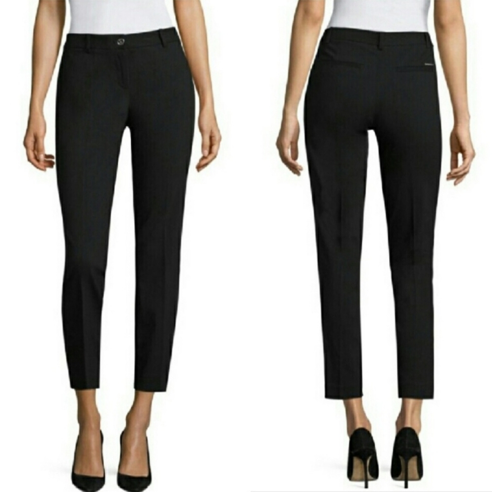 Michael Kors Wellesley Ankle Fit Black Dress Pant Size 14 NEW